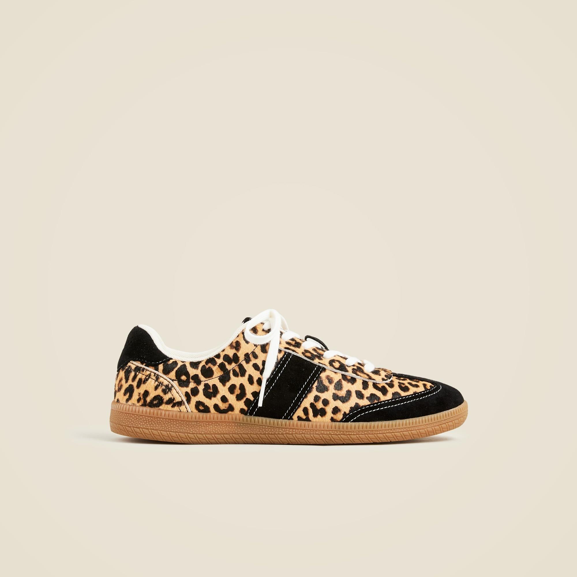 J.Crew field sneakers in calf hair Product Image