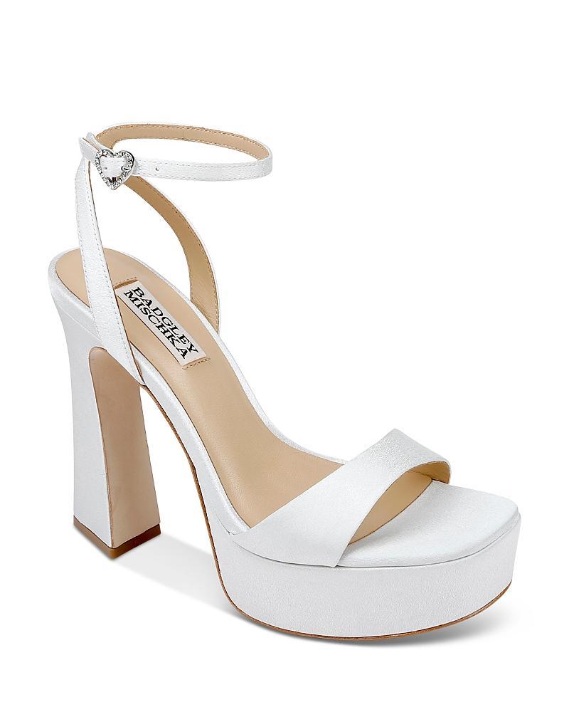 Badgley Mischka Womens Caia Square Toe High Heel Platform Sandals Product Image