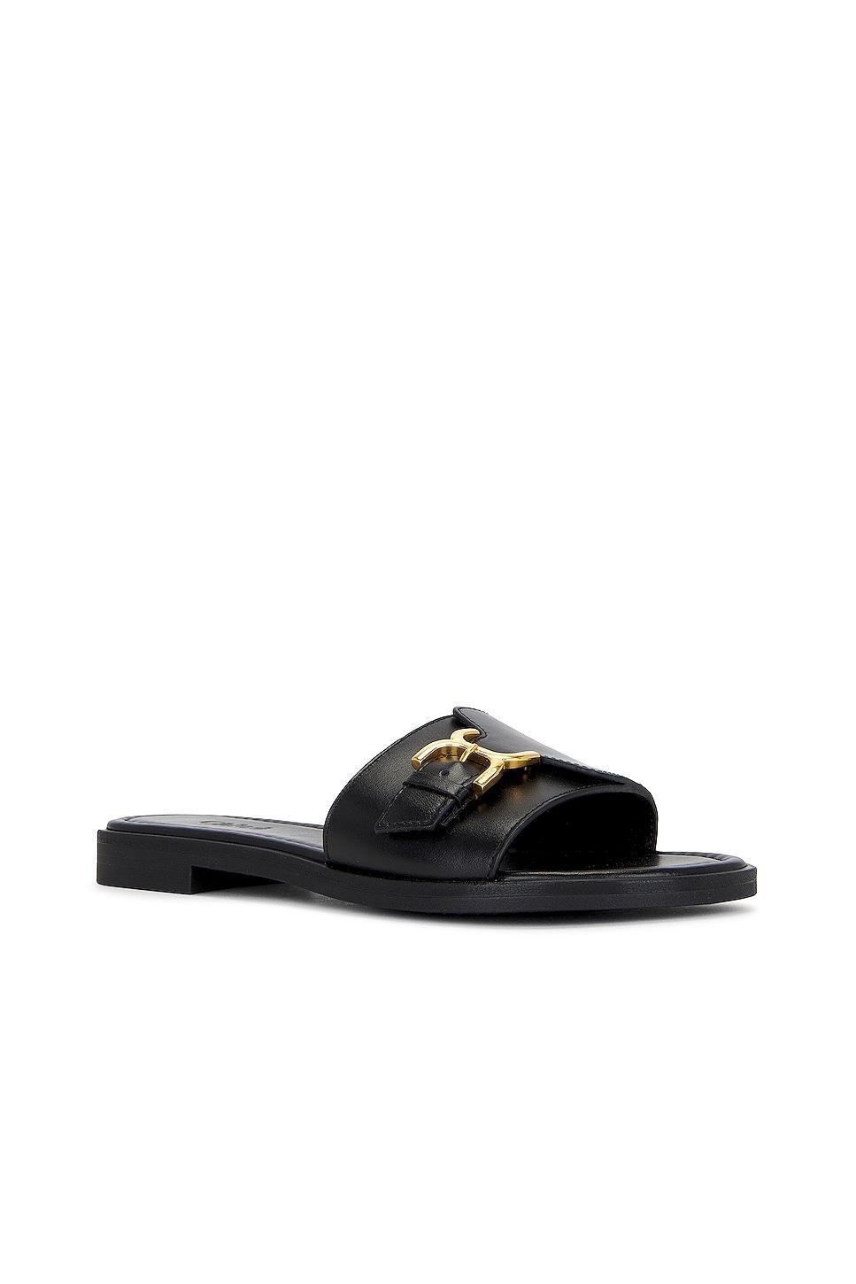 Chloe Marcie Sandal in Black - Black. Size 40 (also in 37, 38, 41). Product Image