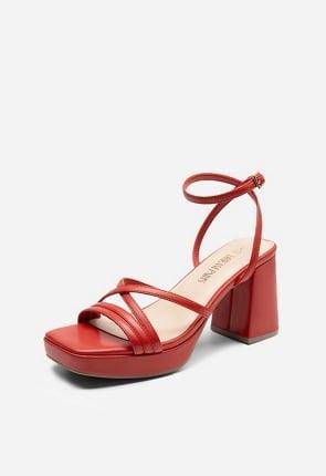 Strappy Round Toe Heeled Sandal Product Image