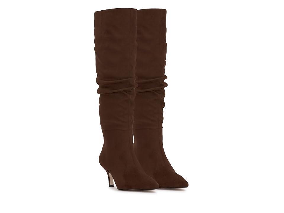 Jessica Simpson Naevy Kitten Heel Slouch Boot (Walnut) Women's Boots Product Image