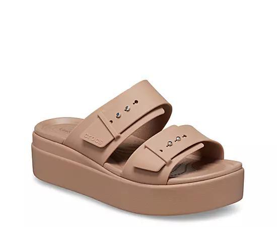 Crocs Womens Brooklyn Low Wedge Sandals from Finish Line Product Image