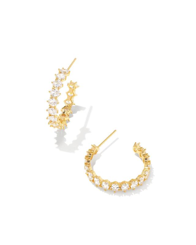 Kendra Scott Cailin Cubic Zirconia Hoop Earrings Product Image