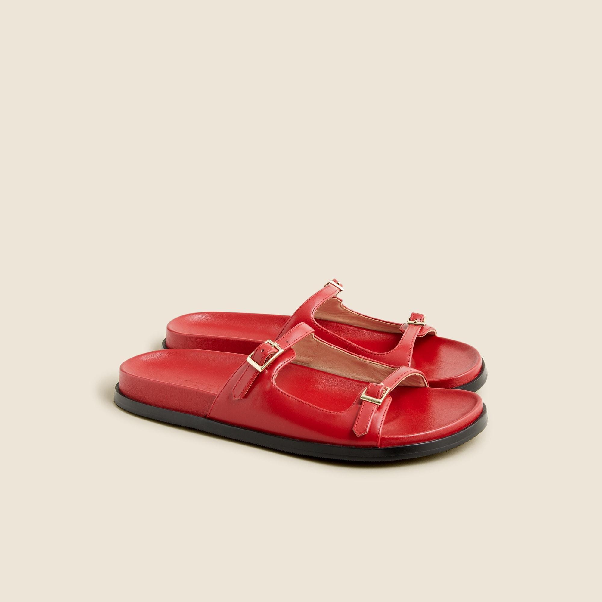 Colbie buckle sandals in leather Product Image