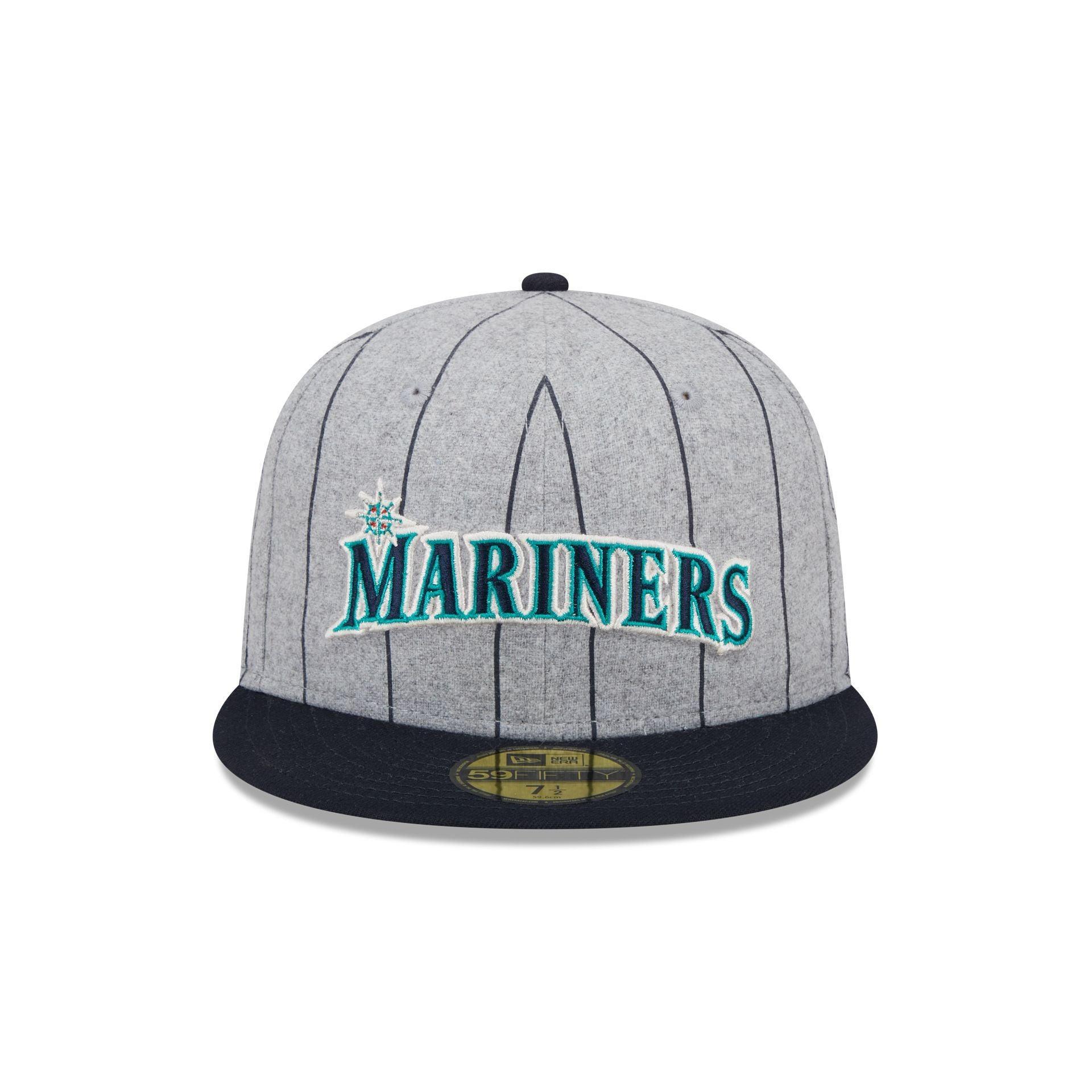 Seattle Mariners Heather Pinstripe 59FIFTY Fitted Hat Male Product Image