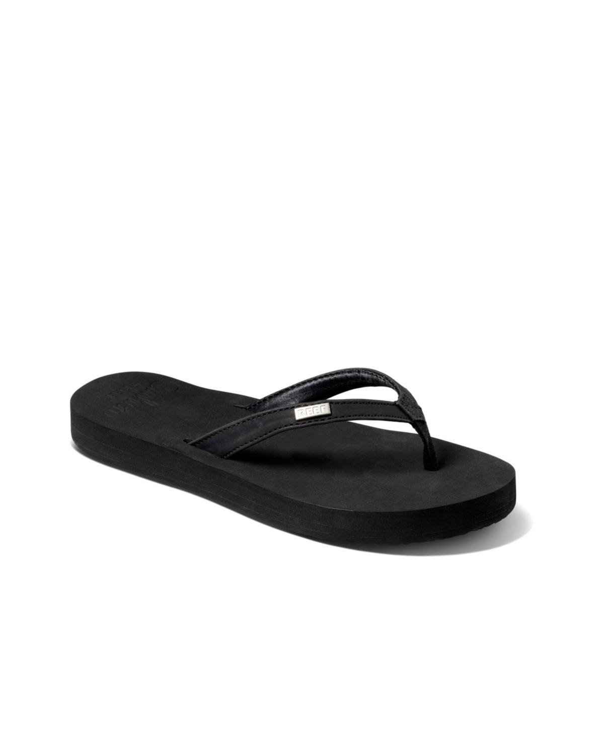 Reef Womens Cushion Luna Sandals Black Product Image