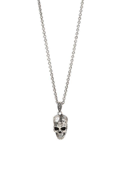 John Varvatos Distressed Skull Pendant Necklace Product Image