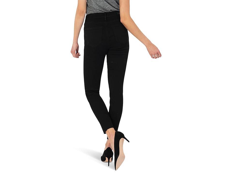 KUT from the Kloth Donna High-Rise Ankle Skinny in Black (Black) Women's Clothing Product Image