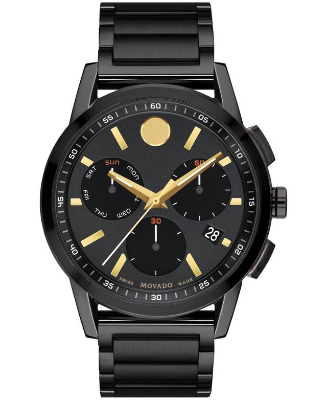 Men's Movado MuseumÂ® Sport Two-Tone PVD Chronograph Watch with Black Dial (Model: 0607558) Product Image