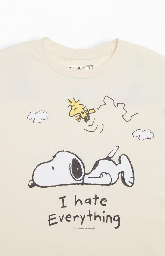 Riot Society Men's Peanuts Snoopy & Woodstock I Hate Everything T-Shirt Product Image