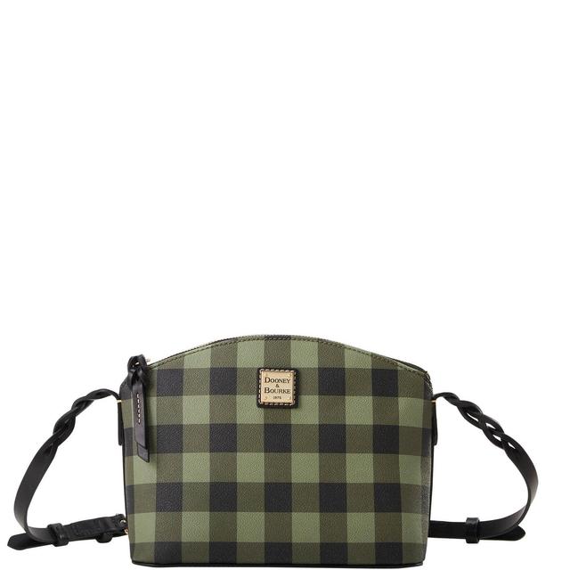 Dooney & Bourke Womens Tucker Penny Crossbody Coated Cotton Shoulder Bag in Olive Product Image