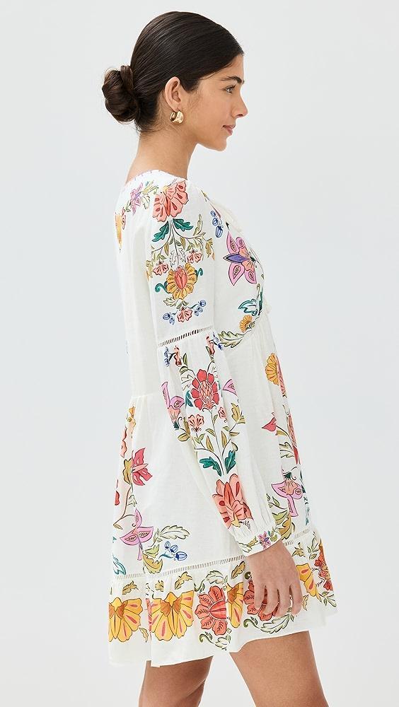 FARM Rio Off White Floral Insects Mini Dress | Shopbop Product Image