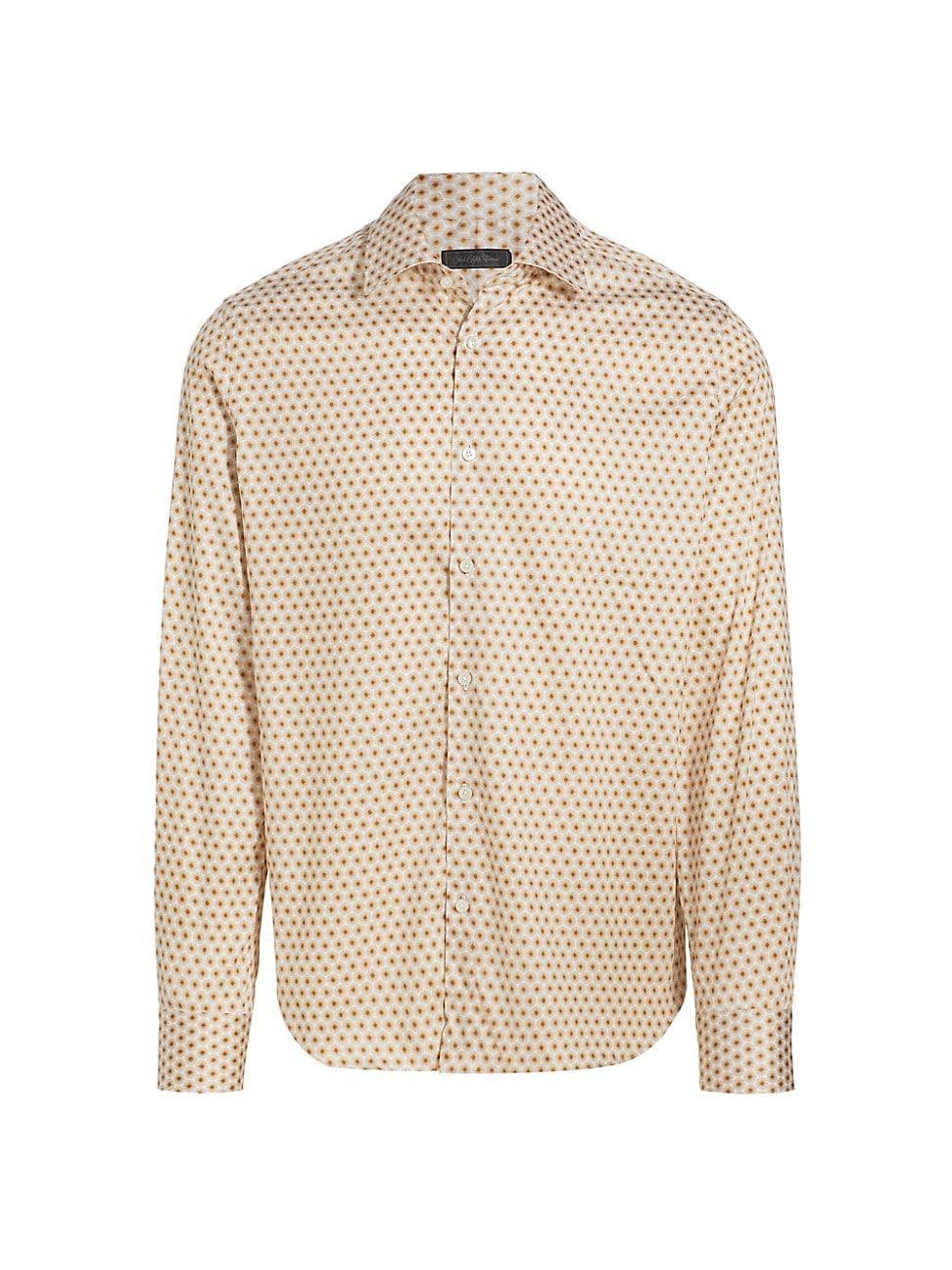 Mens COLLECTION Geo Stretch Cotton Button-Up product image