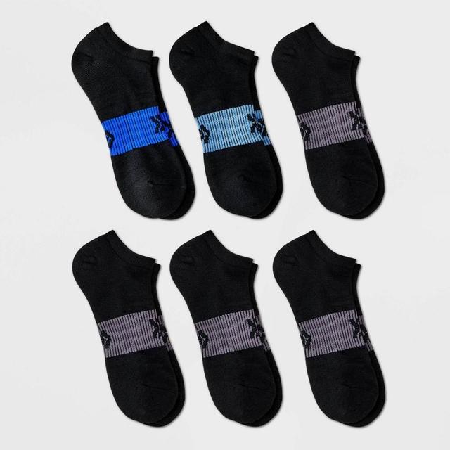 Mens Striped Active Highlights No Show Socks 6pk - All In Motion 6-12 Product Image