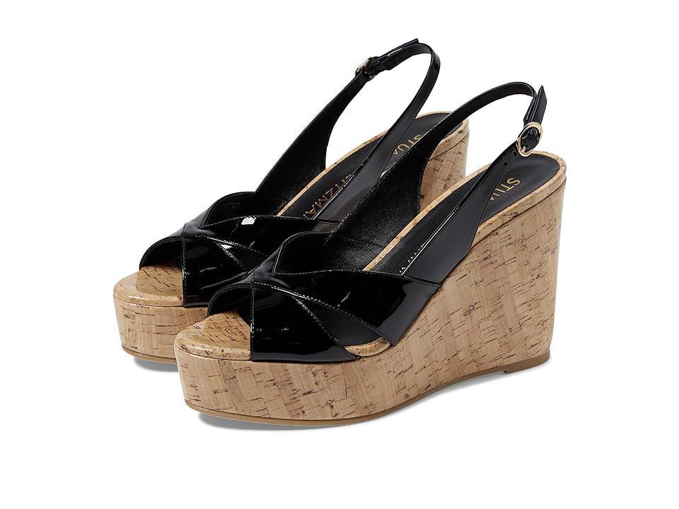 Carmen Patent Slingback Wedge Sandals Product Image