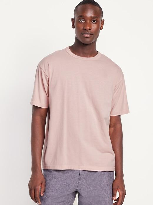 Loose Fit Crew-Neck T-Shirt Product Image