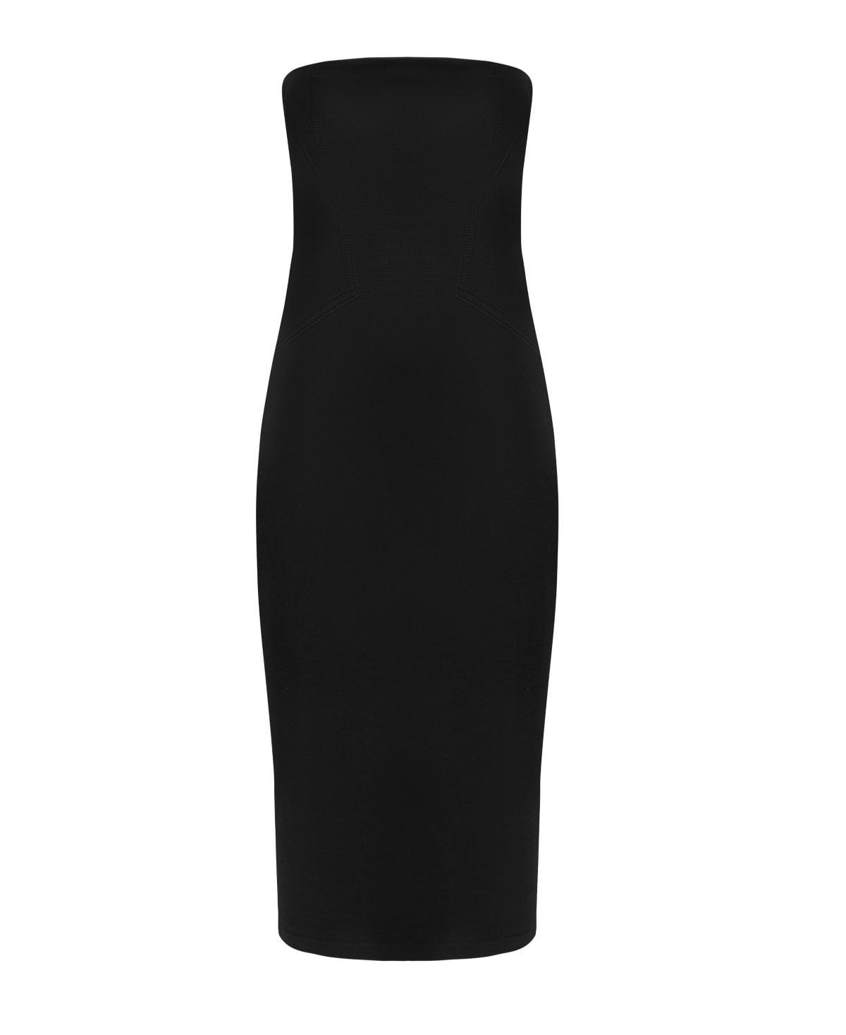 Womens Strapless Midi Dress Product Image