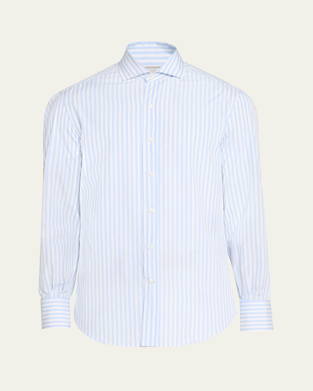 Mens Striped Button Down Shirt Product Image