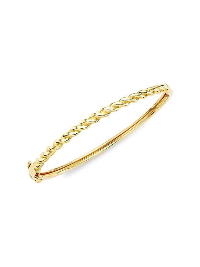 Womens 14K Yellow Gold Rope Bangle Product Image