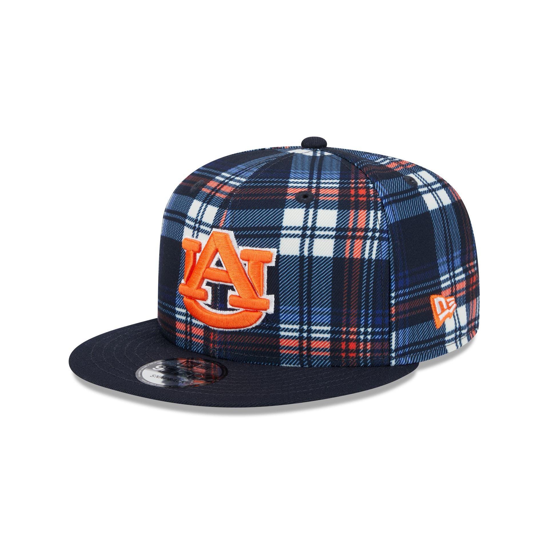 Auburn Tigers Plaid 9FIFTY Snapback Hat Male Product Image