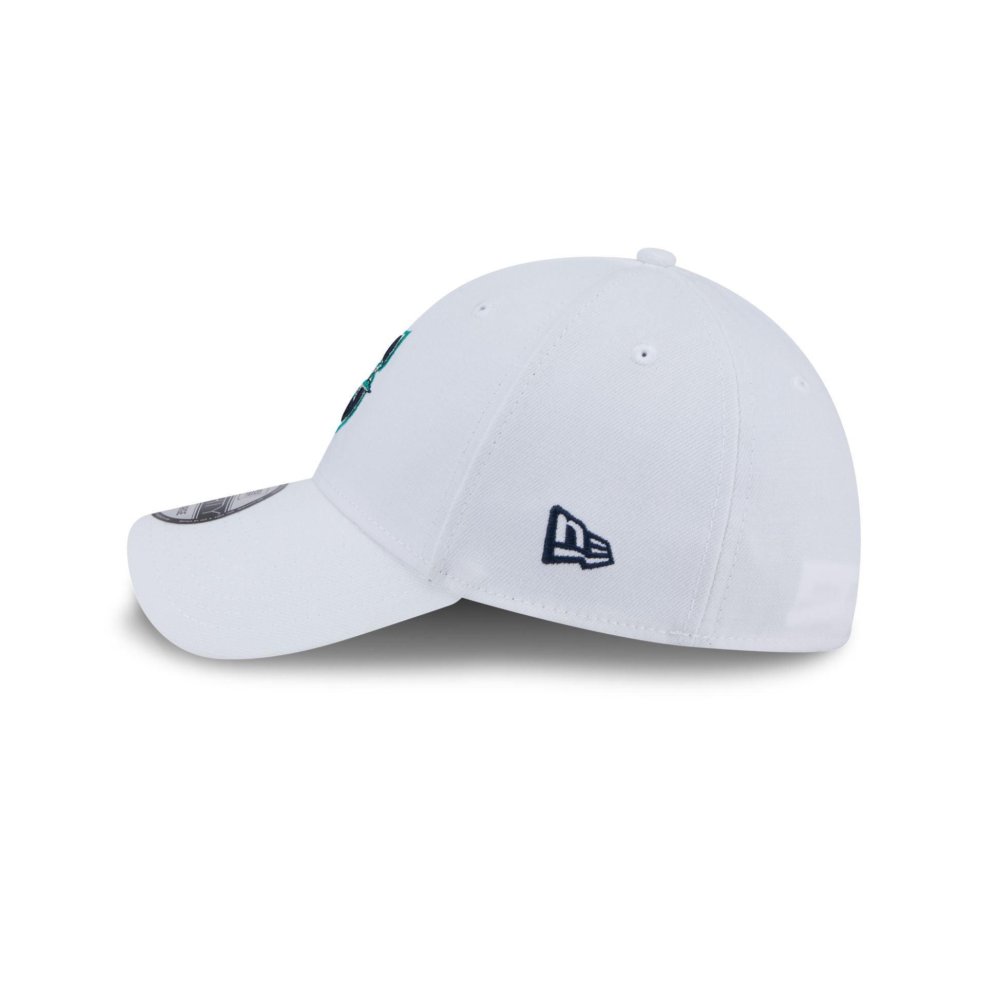 Seattle Mariners Optic White 39THIRTY Stretch Fit Hat Male Product Image