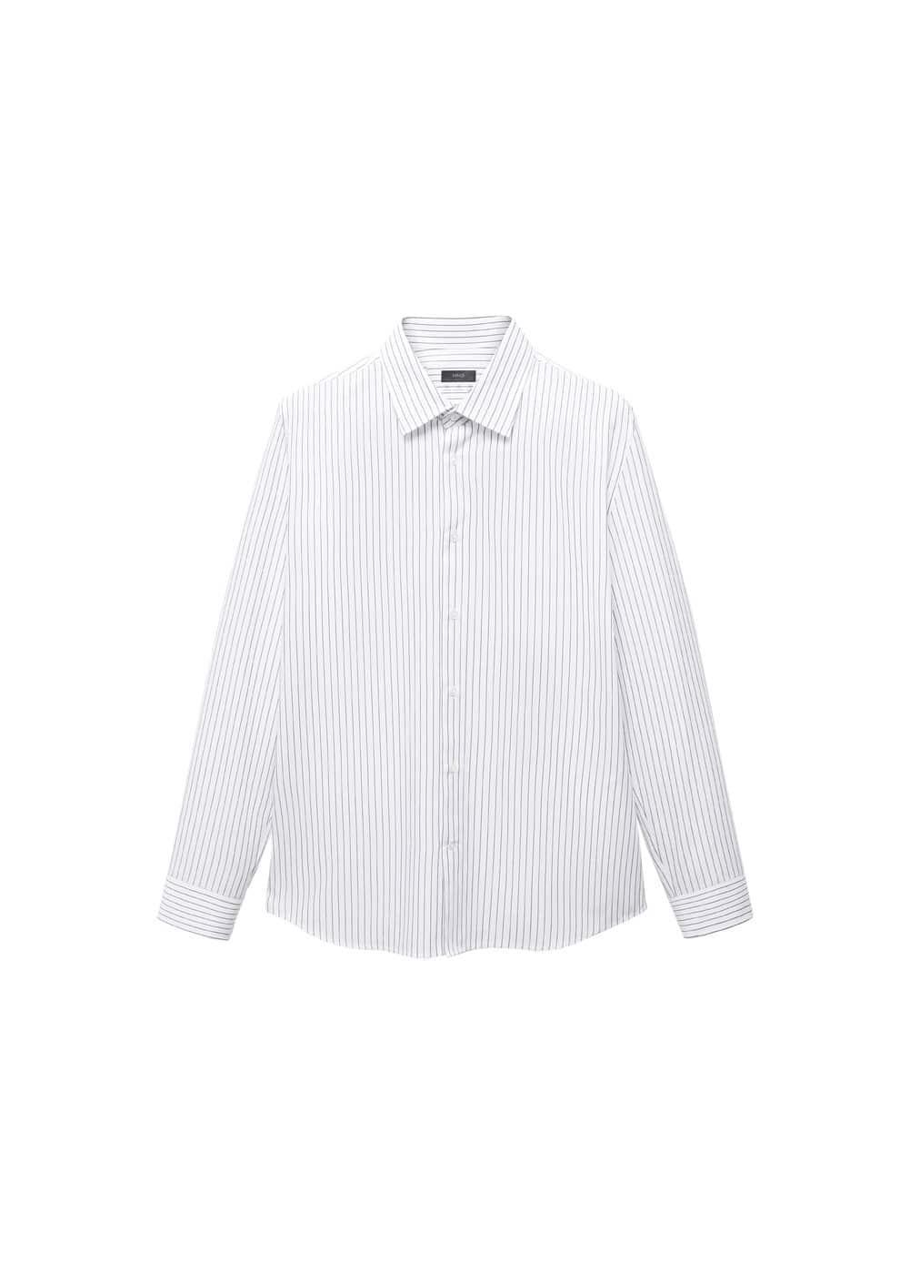 MANGO MAN - Coolmax striped shirt greenMen Product Image