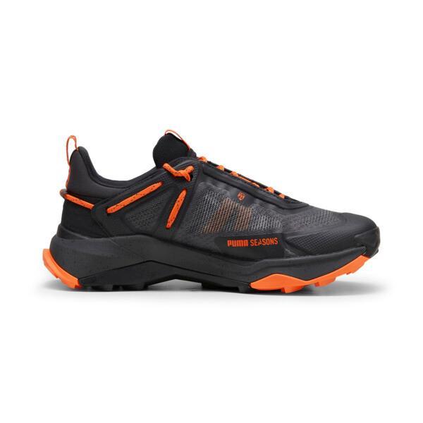 PUMA SEASONS Explore NITROâ¢ GORE-TEX Men's Hiking Shoes in Black/Flat Dark Grey/Flame Flicker Product Image