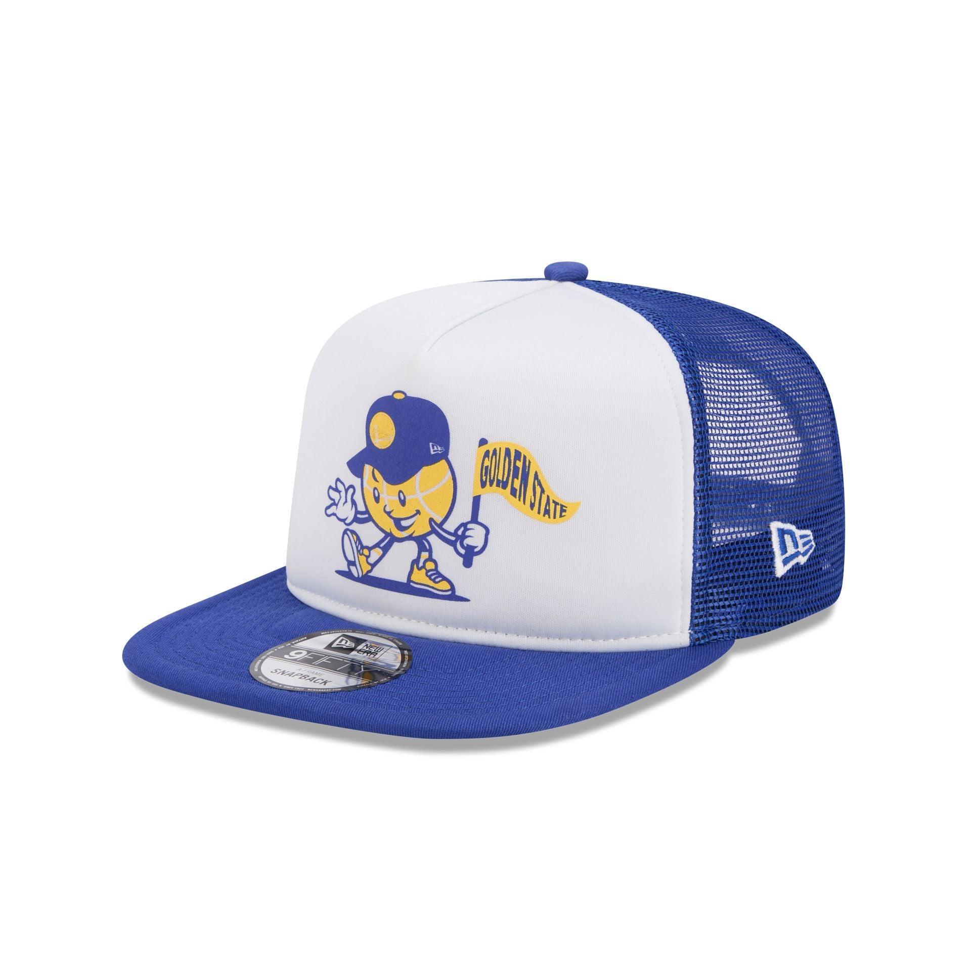 Golden State Warriors Court Sport 9FIFTY A-Frame Trucker Hat Male Product Image