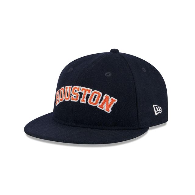 Houston Astros Melton Wool Retro Crown 9FIFTY Adjustable Hat Male Product Image