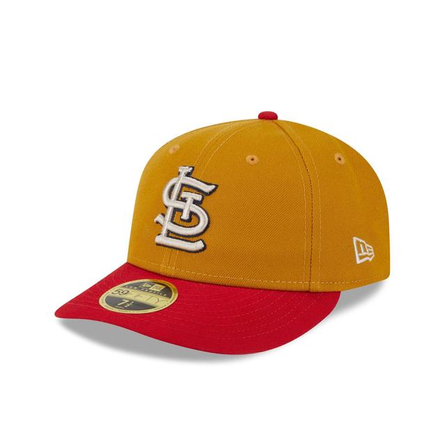 St. Louis Cardinals Vintage Gold Low Profile 59FIFTY Fitted Hat Male Product Image