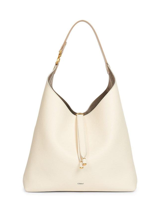 Marcie Hobo Bag in Grained Leather Product Image