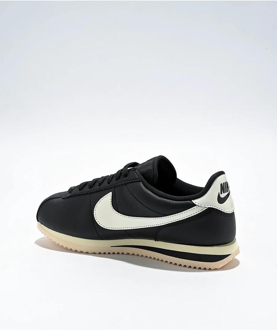 Nike Cortez 23 Premium Black & Alabaster Shoes Product Image