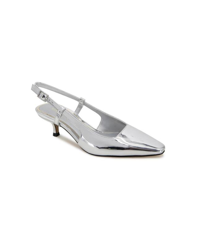 Kenneth Cole Womens Martha Pointed Toe Slip On Slingback Flats Product Image