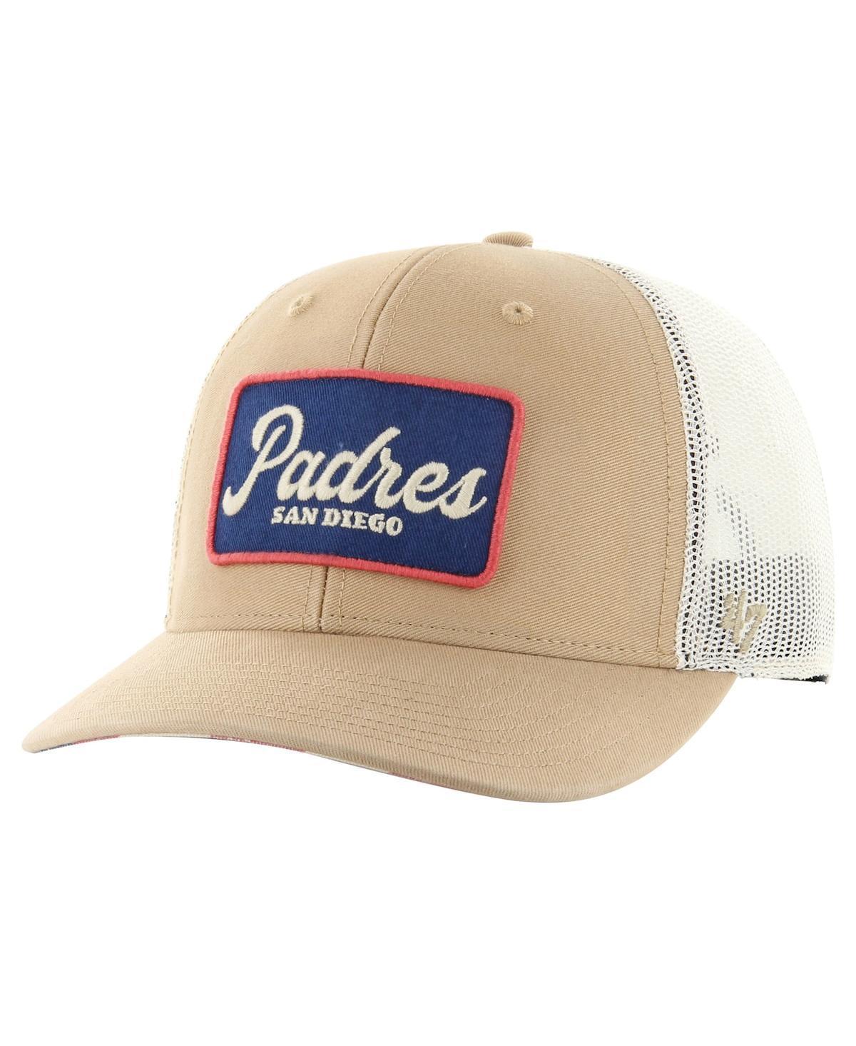 47 Brand Mens Khaki San Diego Padres Glory Daze Trucker Adjustable Hat Product Image