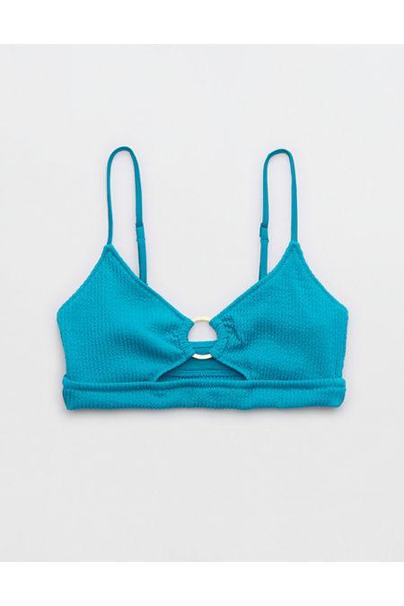 Aerie Crinkle Scoop Cutout Bikini Top Women's Product Image