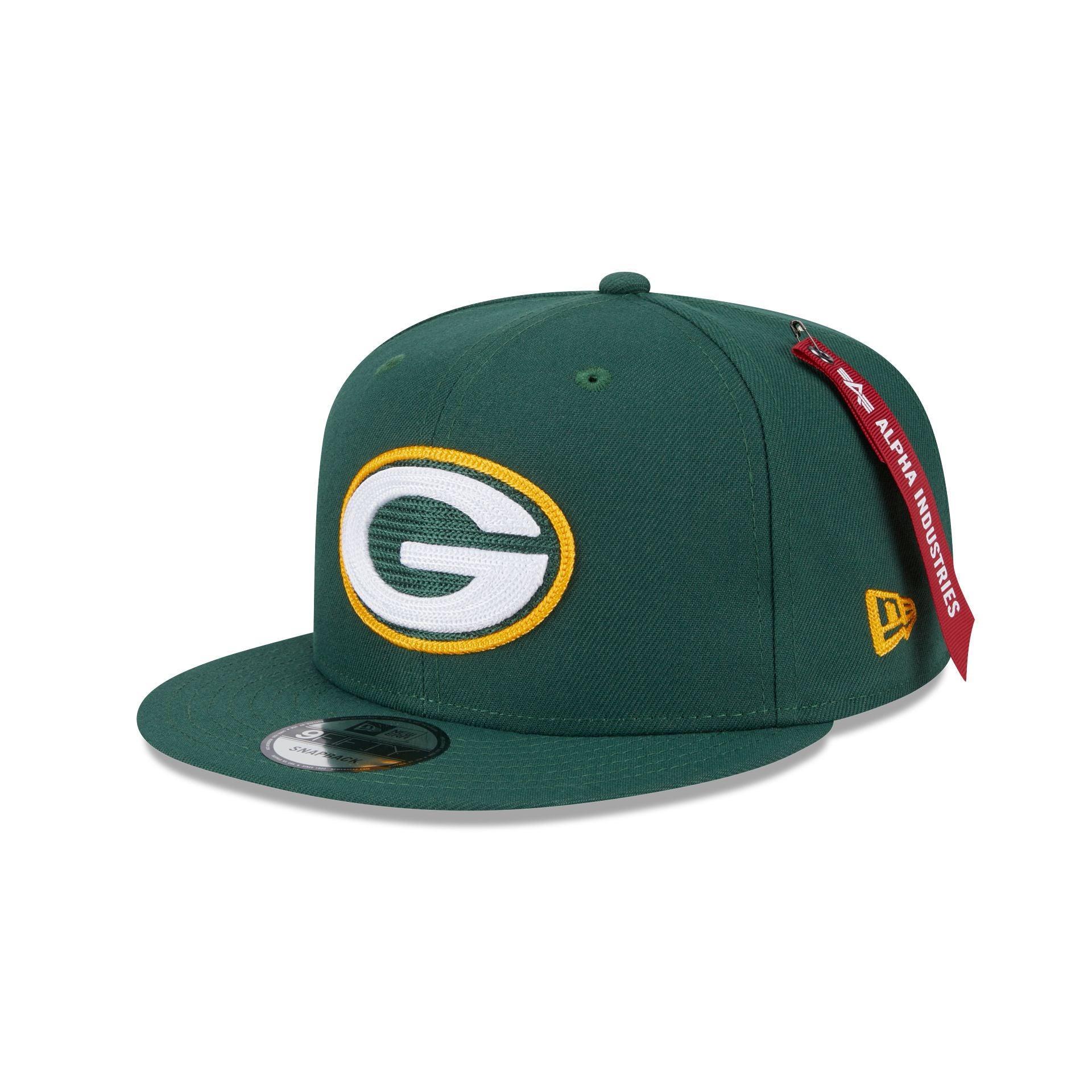 Alpha Industries x Green Bay Packers Green 9FIFTY Snapback Hat Male Product Image