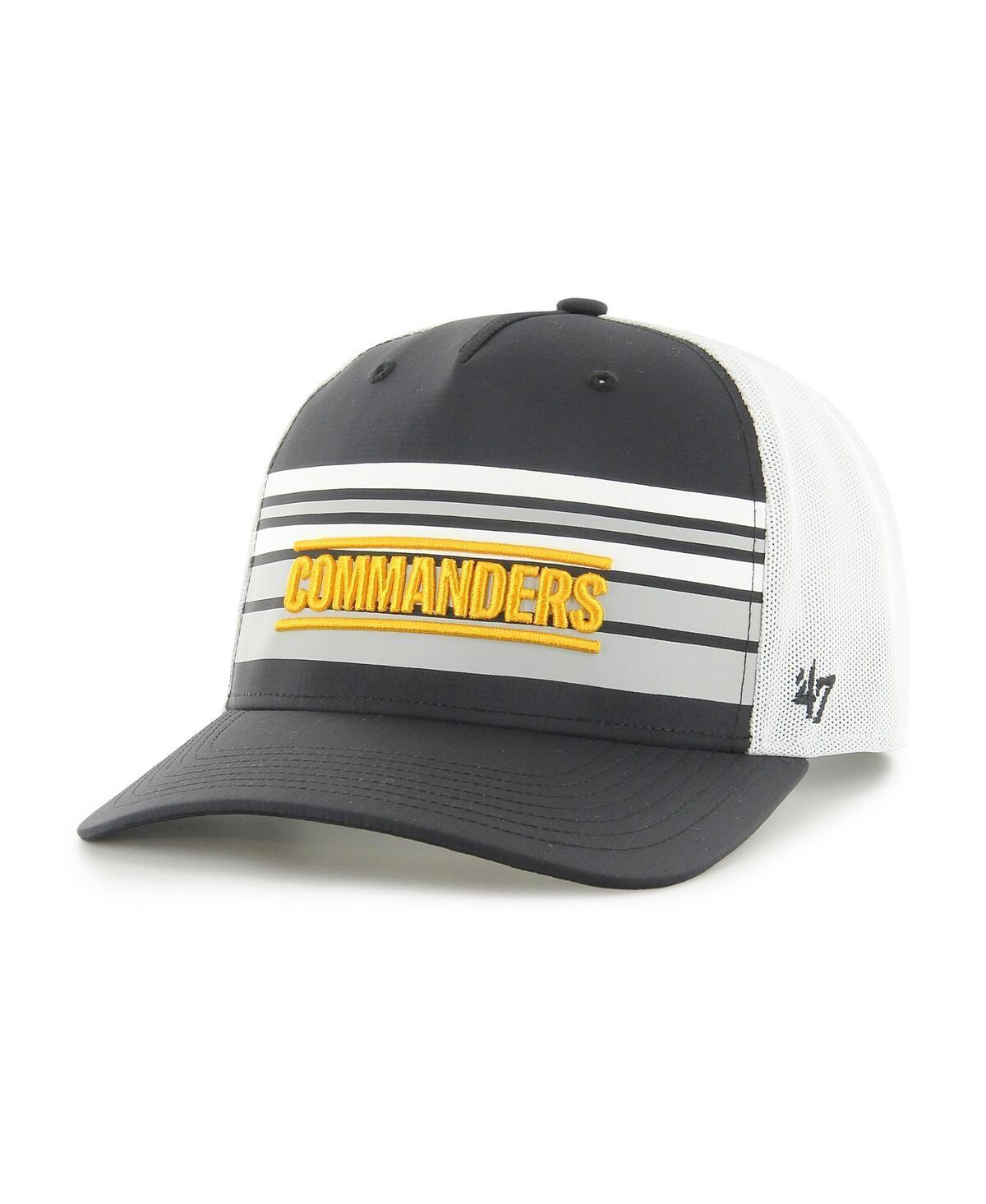 Mens 47 Black/White Washington Commanders Altitude MVP Trucker Snapback Hat Product Image