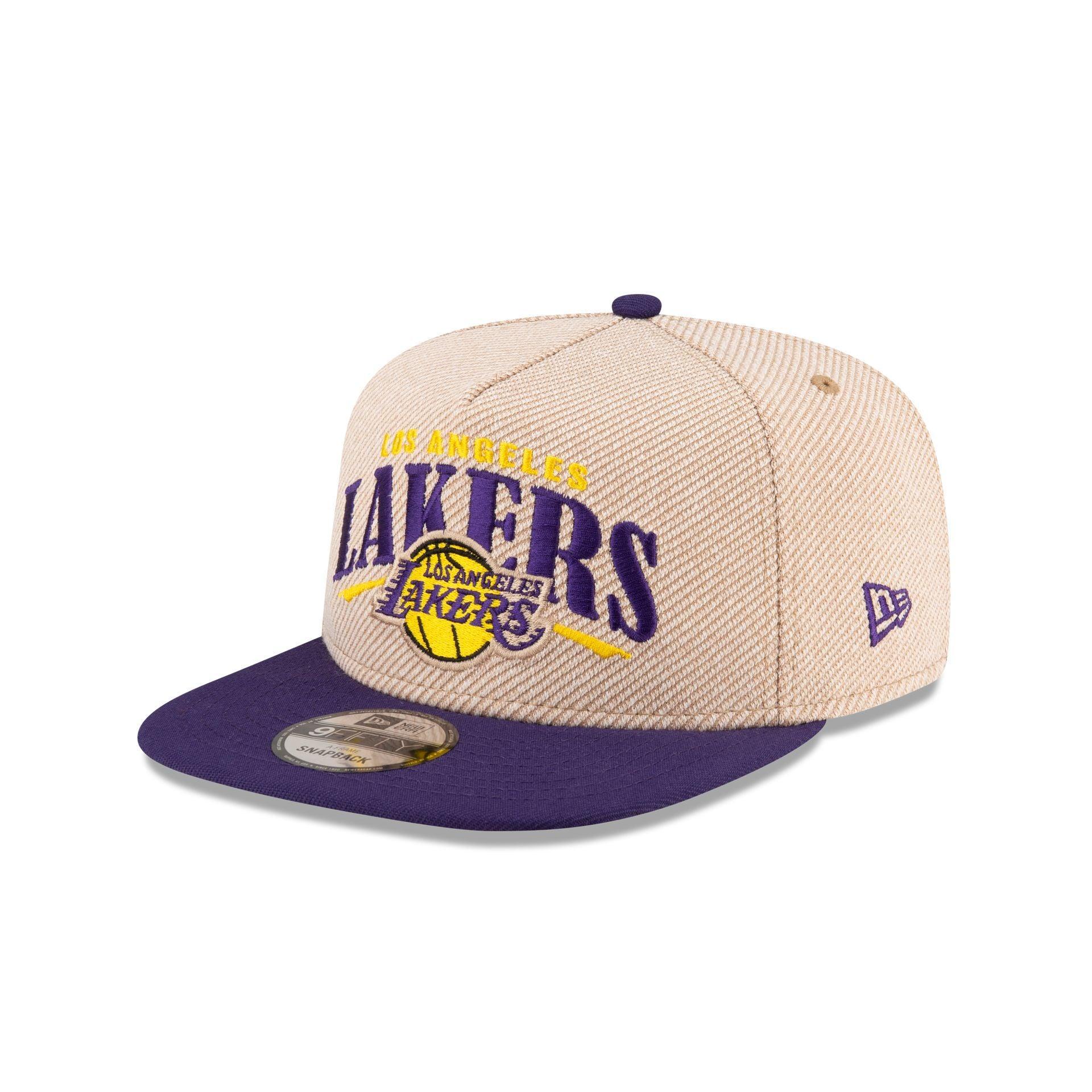 Los Angeles Lakers Terry Heather 9FIFTY A-Frame Snapback Hat Male Product Image