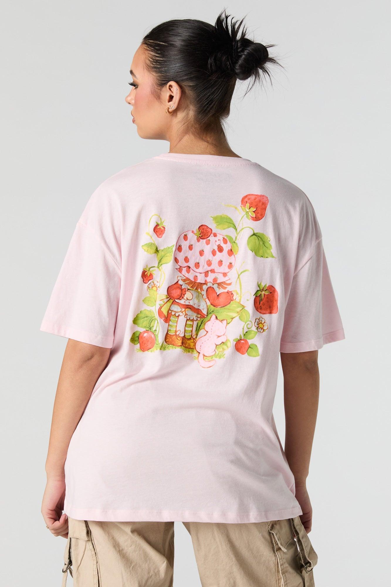 Strawberry Shortcake Graphic Boyfriend T-Shirt Female Product Image