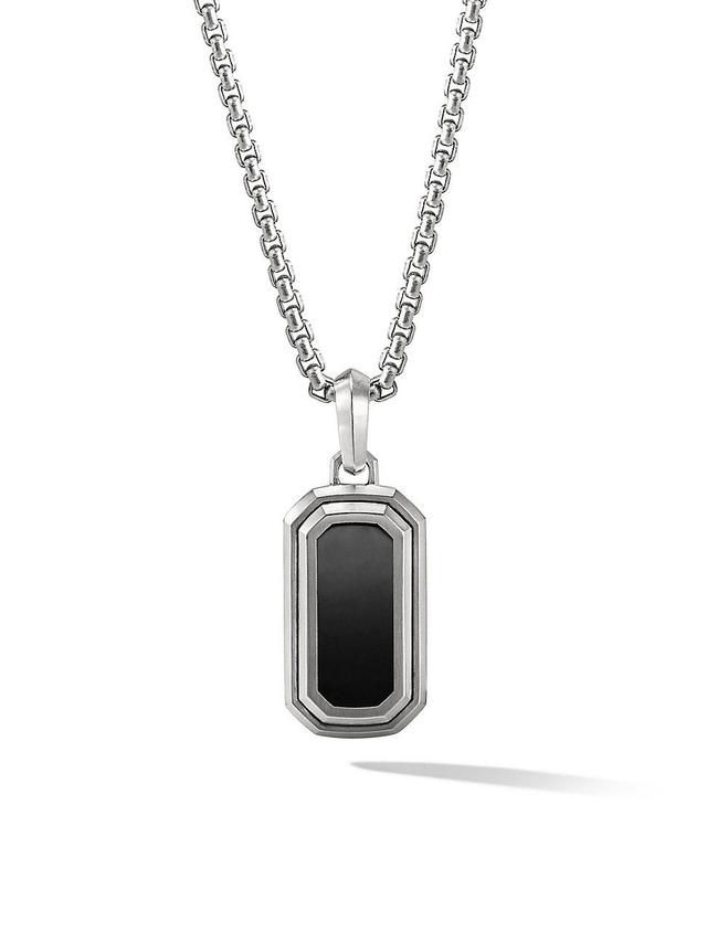 Mens Deco Amulet with Black Onyx Product Image