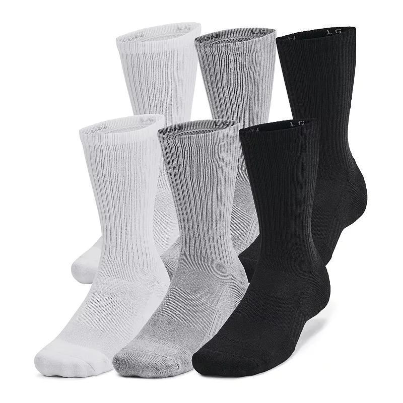 Under Armour Training Cotton 6-Pack Crew Socks, Mens Product Image