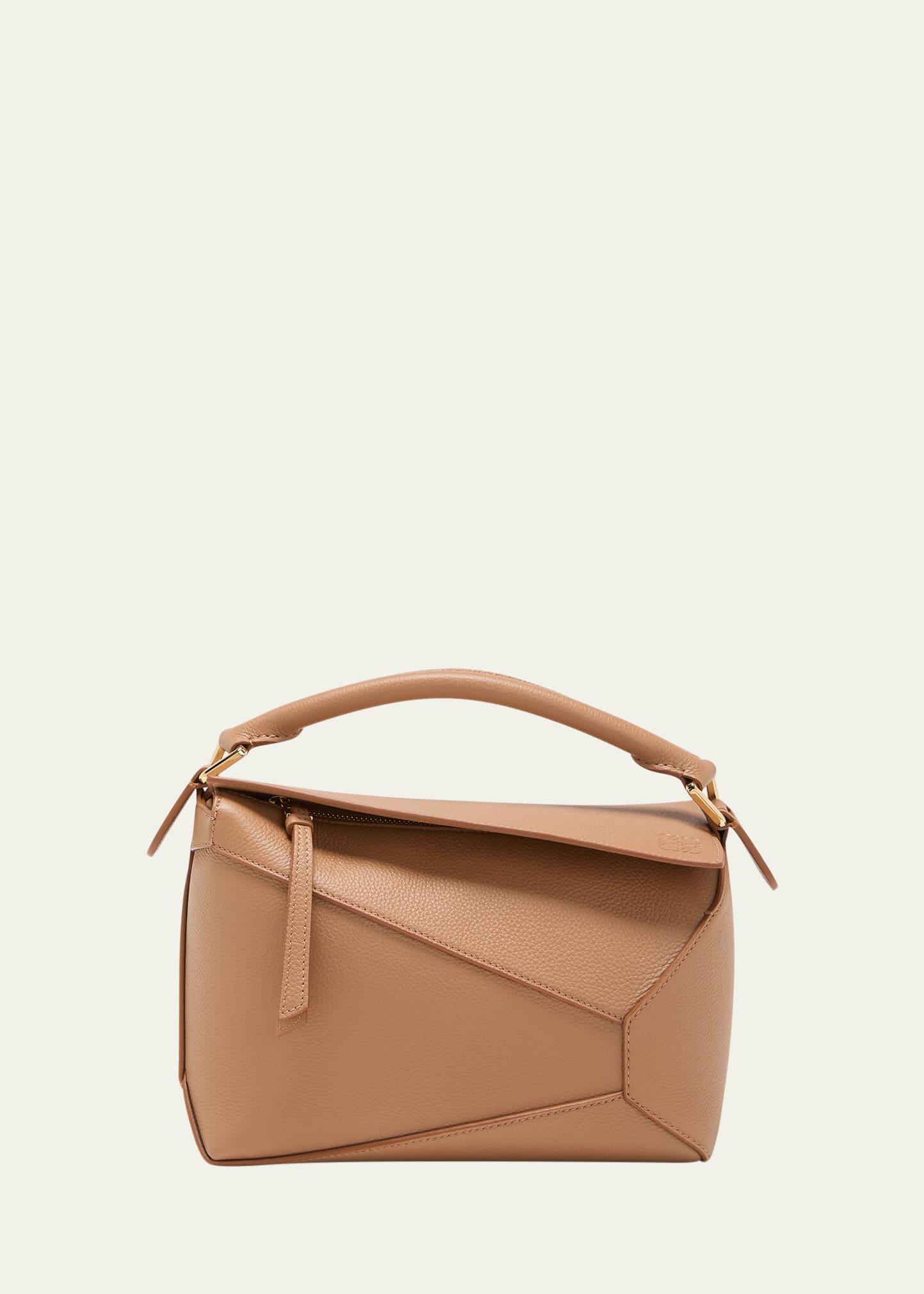 Small Puzzle Edge Leather Shoulder Bag Product Image