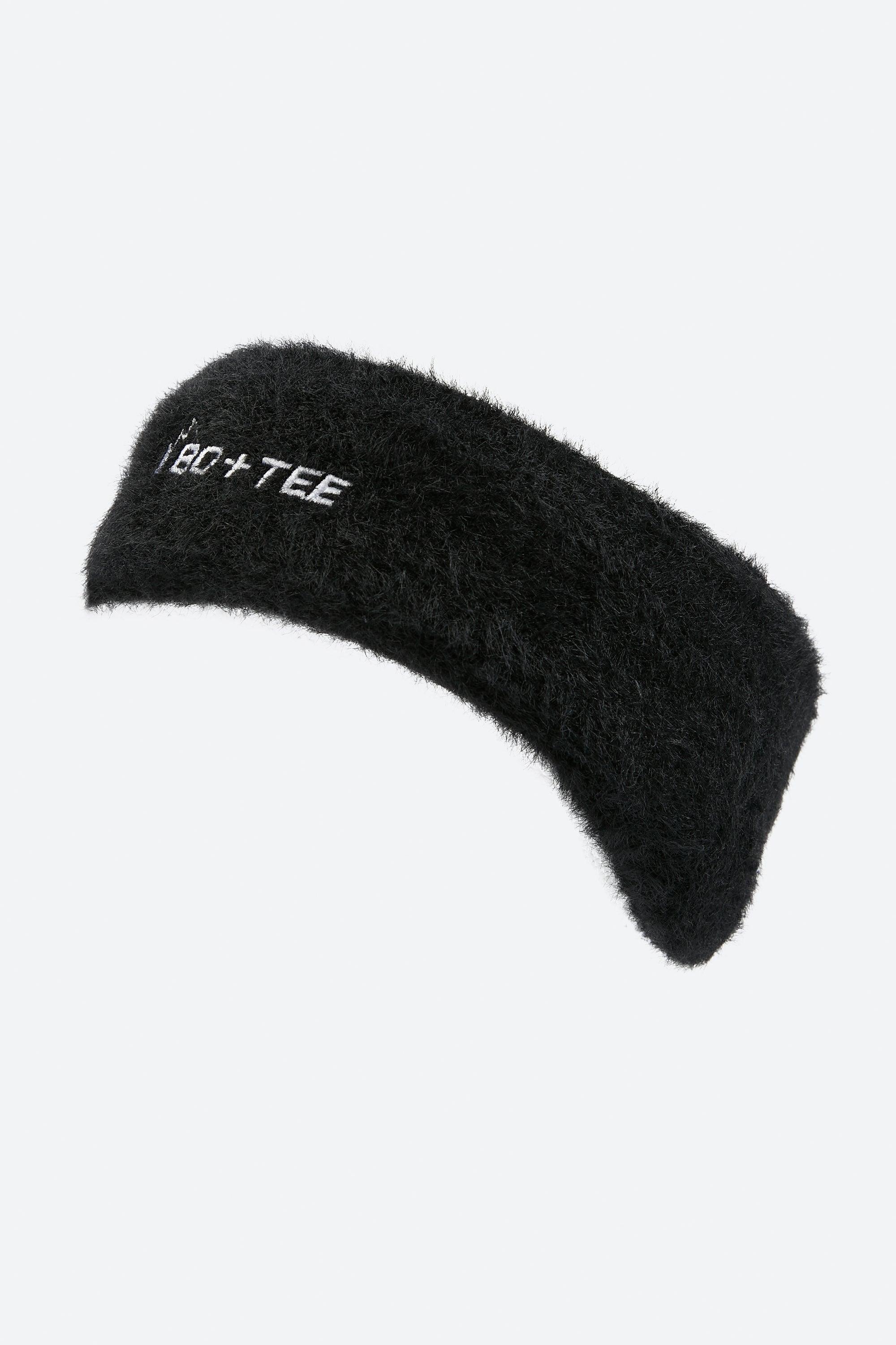 Faux Fur Headband in Black Product Image