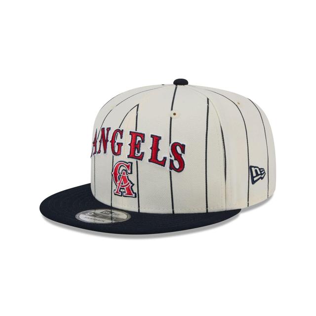 Los Angeles Angels Jersey Pinstripe 9FIFTY Snapback Hat Male Product Image