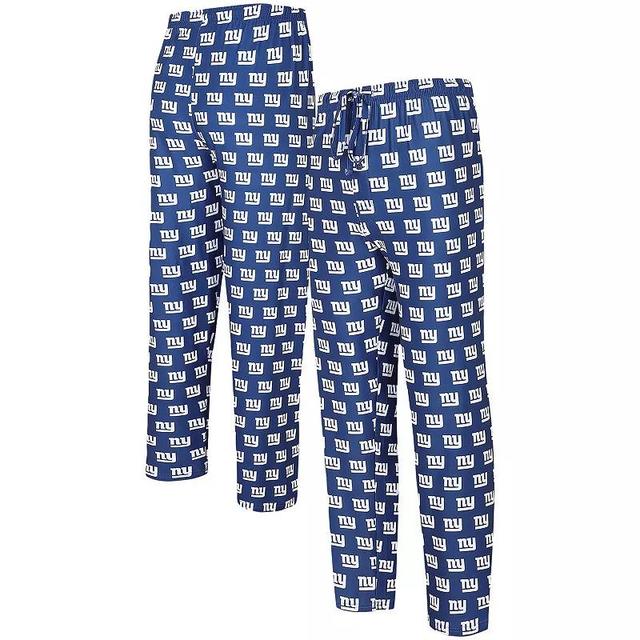 Mens Concepts Sport Royal New York Giants Gauge Allover Print Knit Pants Product Image