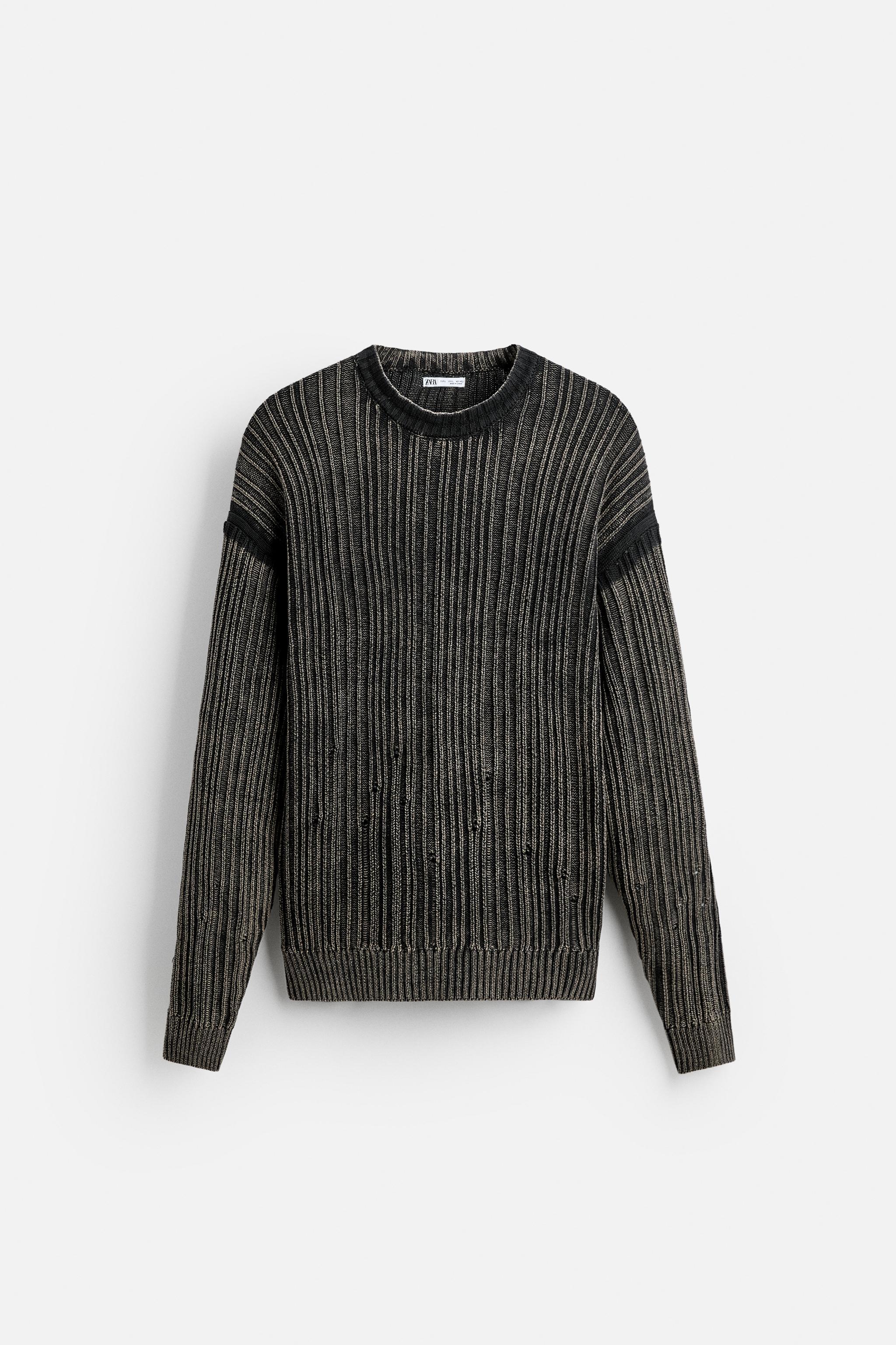 PRINTED TEXTURED SWEATER Product Image