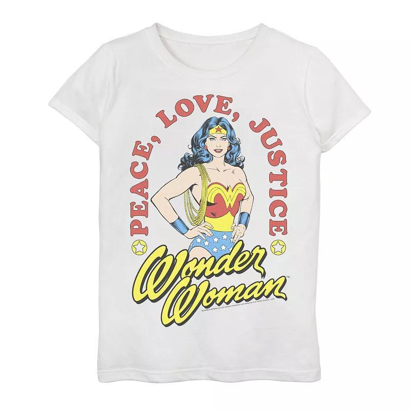 Girls 7-16 Wonder Woman Woman Of Peace Graphic Tee, Girls Product Image