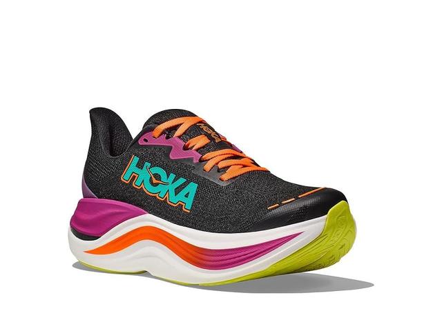 Hoka Men's Skyward X (Black/Electric Aqua) Men's Shoes Product Image