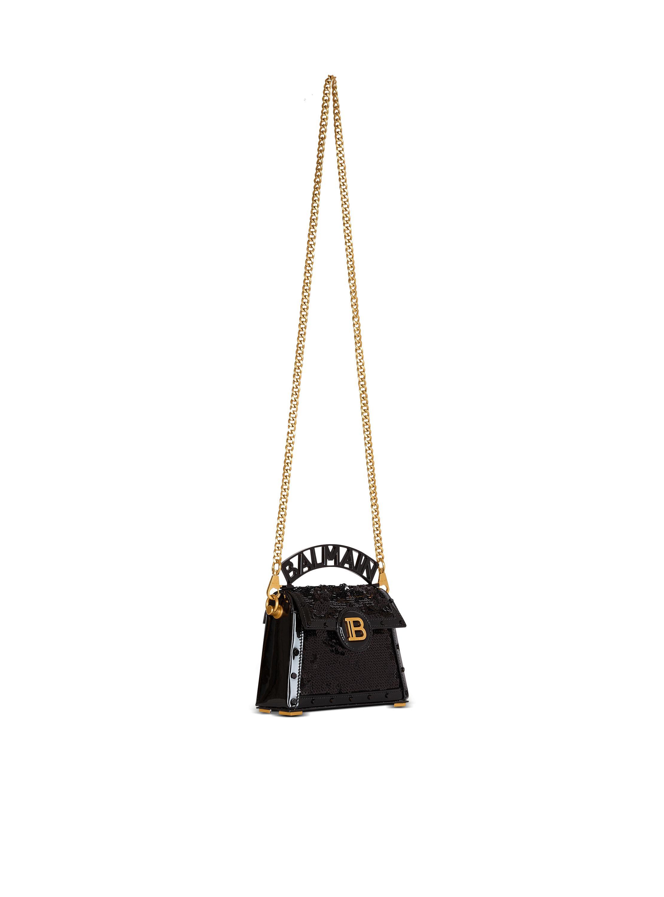 B-Buzz Dynasty Small bag in leather and sequins Product Image