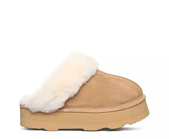 Bearpaw Retro Loki Womens Suede Platform Slippers Product Image